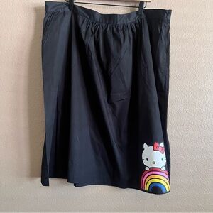Modcloth x Hello Kitty Black A-Line Skirt Size 2X NWT